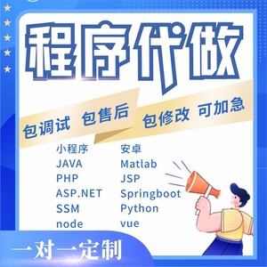 计算机程序java设计node代做vue系统php小程序开发定制python软件