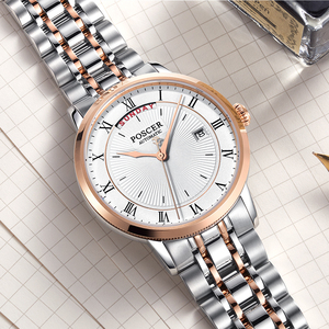 正品poscer/宝时捷手表男自动机械表男士商务防水保时捷腕表6602m