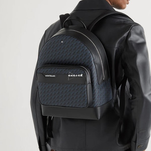 montblanc万宝龙m_gram 4810男士百搭通勤蓝黑色双肩背包书包代购