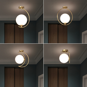 入户铜灯简约现代