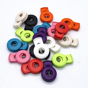 纽扣扣子单孔塑料吊钟收紧扣弹簧扣松紧调节扣定绳扣穿绳扣猪鼻扣