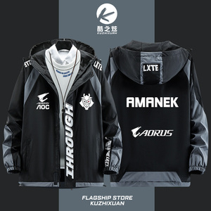 g2战队队服niko同款csgo游戏比赛服男女外套帽衫夹克外套青少年款