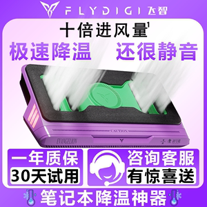 飞智BS1EVA压风式笔记本电脑散热器底座静音抽风式游戏本专用支架