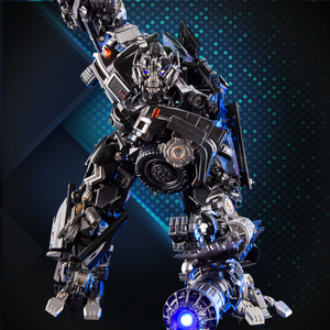 现货黑曼巴变形玩具金刚ls-09铁皮合金放大版kompm11救护车机器人