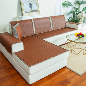 夏天沙发垫凉席垫夏季冰丝贵妃藤垫组合沙发套罩客厅定制全包垫子