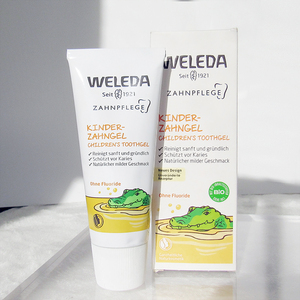 weleda维蕾德金盏花儿童牙膏婴儿有机牙膏 无氟乳牙可以用50ml