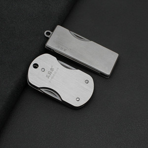 正品三刃木多功能钥匙扣 户外便携可折叠小刀钥匙链开瓶器不锈钢