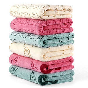 卡通毛巾女童儿童裹发巾可爱包头巾擦头发速干毛巾