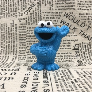 正版散货 芝麻街艾摩甜饼怪手办人偶卡通可爱公仔模型摆件玩偶