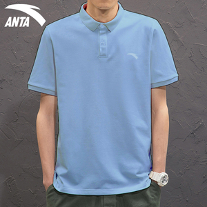 安踏polo衫男短袖翻领体恤2022新款夏装运动速干上衣男士t恤男士