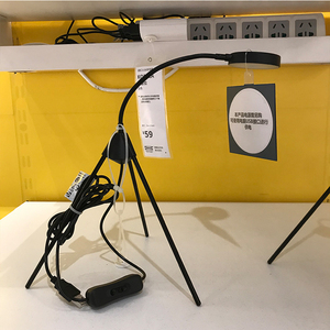 包邮ikea宜家杰迪特led台灯阅读台灯学习灯护眼灯usb插头灯带开关