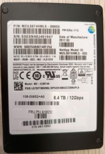 Samsung 三星  PM1635a PM1645a 6.4TB 3dwpd SAS  固态硬盘