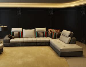 帝标 正品布料 大牌高品质组合布艺沙发 可定制