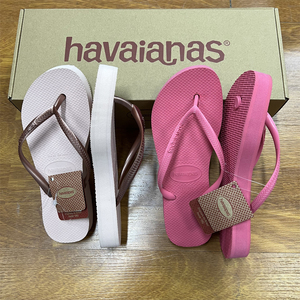havaianas哈唯纳正品巴西厚底品牌拖鞋女夏high哈瓦那松糕人字拖