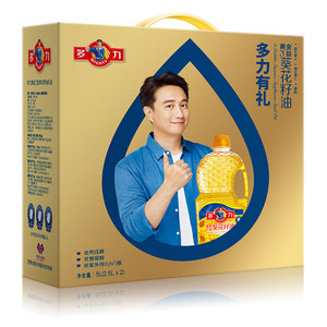 多力黄金3益葵花籽油2.5l*2礼盒装 科学压榨一级 葵花籽油