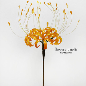 金色彼岸花曼珠沙华发簪手工定制复古宫廷汉服簪子原创设计全新