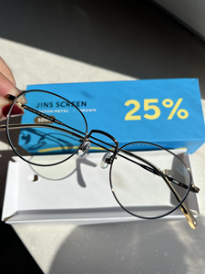 现货日本JINS晴姿成人儿童防近视电脑防辐射防蓝光护目眼镜25 40%