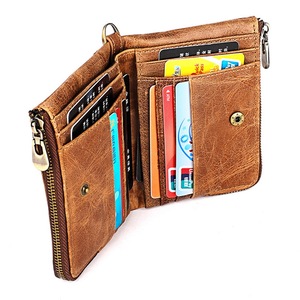 丹麦梵勒防盗刷钱包短款超薄款皮夹钱夹RFID真皮男士式防消磁卡包