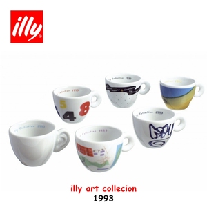 藏品级1993年illy咖啡杯艺术典藏杯系列创造力没有国界意式浓缩杯