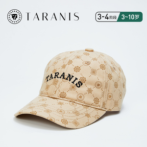 泰兰尼斯男童鸭舌帽帅气可调节女童棒球帽透气幼童遮阳帽运动帽子
