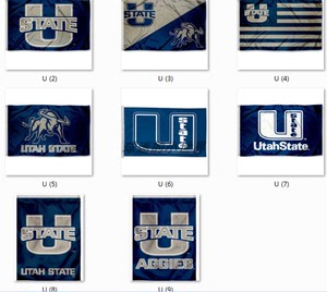 Utah State University Flag美国犹他州立大学名校校旗海报定制