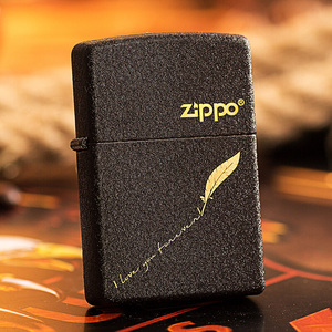 打火机zippo正版磨砂黑