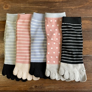 外贸出口日本女士棉袜五趾袜中筒袜子五指袜
