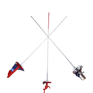 击剑器材 枪柄直柄防锈普通电重剑带手线 儿童0#成人5