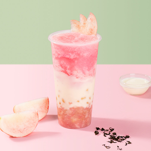 【桃桃啵啵酸奶竖图】奶茶店冲调饮品专用高清海报配方 电子素材