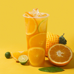 【满杯橙子】奶茶店冲调饮品专用高清海报配方 电子素材