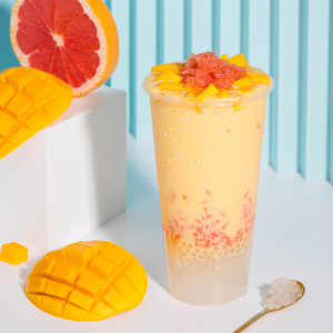 【经典杨枝甘露】奶茶店冲调饮品专用高清海报配方 电子素材