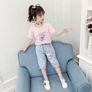 3儿童4女童夏装套装5夏天2022新款6时尚洋气女孩短袖7小孩衣服8岁