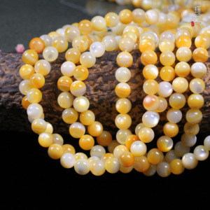 黄金贝长串缠绕散珠diy珠子编织材料饰品配件单珠手链手串女圆珠