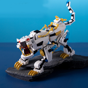 幻影忍者乐高积木拼装玩具男孩系列中国老虎机甲上古四大神兽白虎