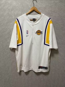 元年绝版 科比 奥尼尔 湖人队 主场白 刺绣款 热身服 出场服