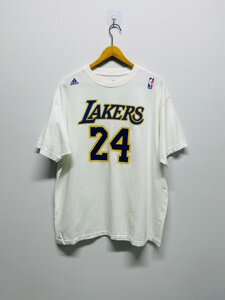 科比 湖人队 24号 周末主场白色 球迷版 球衣 短袖 t恤