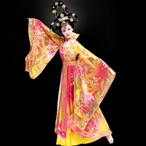 汉唐古典贵妃服汉服广寒宫纱衣舞蹈演出服皇后服装武则天宫廷龙袍