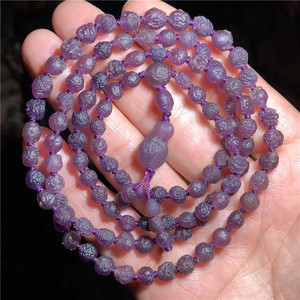 精品紫罗兰筋脉葡萄干玛瑙原石项链浮雕眼睛石天然阿拉善戈壁玛瑙