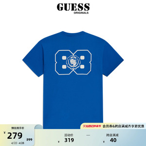 GUESS Originals x 88rising  胶囊系列男士圆领短袖T恤上衣