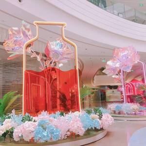 春季玉兰花春天花艺花朵装饰商场dp点美陈场景婚庆布置橱窗道具