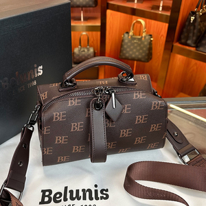 贝伦妮斯Belunis 欧美简约风轻奢女包品牌气质手提包女士枕头包