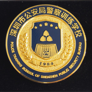 金属徽章定做胸章定制胸牌班徽勋章 警校珐琅胸徽纪念币制作