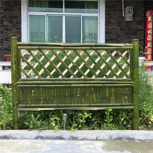 竹篱笆 防腐木实木围栏 护栏 栏杆 户外园艺 花园栅栏隔断篱笆墙