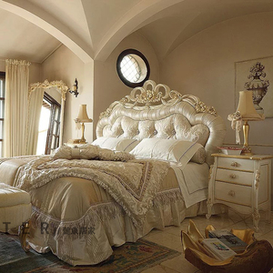 家装,建材 卧室家具 皮艺床 欧式软包床奢华