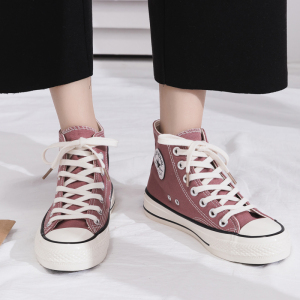 名将高帮帆布鞋女春款