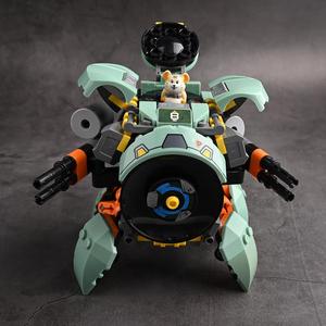 仓鼠破坏球变形机器人积木儿童益智力小颗粒拼装玩具模型生日礼物