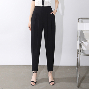 女生薄款萝卜裤