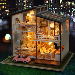 智趣屋diy小屋大型别墅手工制作房子模型拼装玩具创意生日礼物女