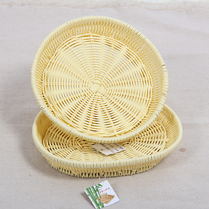 装包子馒头的小吃蓝筐 编织油炸小吃装盘创意薯条篮炸鸡盘子藤编