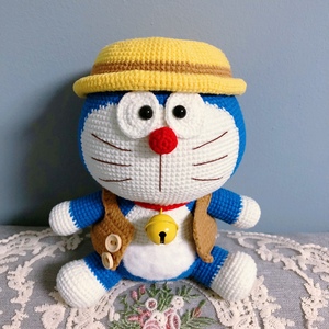 哆啦a梦手工毛线